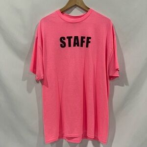 Gildan Pink STAFF Short Sleeve Tee